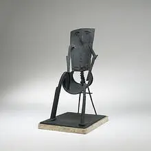 Morris Brose, Chairman of the Board, 1961, bronze, travertine