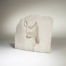 Flower Relief by Mary Frank, 1979, porcelain, sold May 2004
