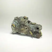 Cow Head by Ailnh Gor, bronze and mixed media, sold May 2004
