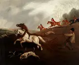 Call of the hunt by English School, oil on canvas, offered Feb 2021