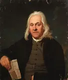 Portrait of a gentleman, half-length, seated holding a letter from the Cape of Good Hope by Louis François Gerard van der Puyl, oil on canvas, sold Feb 2021