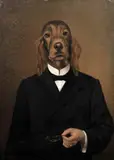 Thierry Poncelet, A gentleman setter, oil on canvas