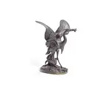Henri Alfred Jacquemart, bronze model of heron catching a frog, bronze
