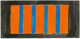 Günther Förg, Kölnbild, 1999, Gouache über Bleistift auf Bütten