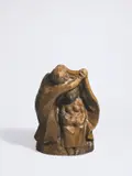 Ernst Barlach, Ruhe auf der Flucht II, 1924, Bronze mit brauner Patina