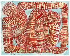 Figure Code by Tony Cragg, 2008, Aquarell auf Papier, sold Jul 2020