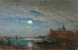 Félix Ziem, Claire de lune devant San Giorgio“ (Venedig)