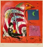 L´arc-en-ciel by Marc Chagall, 1969, Farblithografie auf Arches-Velin, sold Nov 2019
