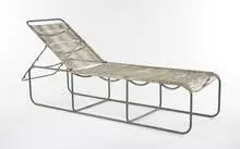 Adjustable lounge by Walter Lamb, c. 1950, Brown Jordan, sold Jun 2008