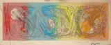 Pierre Alechinsky, Les Trois Têtes (From the 3rd exposition at the Lafebre Gallery)