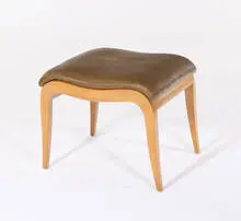 Vanity stool by Gilbert Rohde, c. 1936, Herman Miller, sold Jun 2008