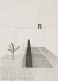David Hockney, Repunzel Growing in the Garden (from Six Fairy Tales), 1970, Etching and aquatint