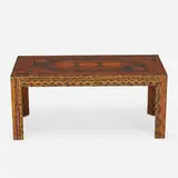 Karl Springer, coffee table, c. 1965, lacquered paper over wood