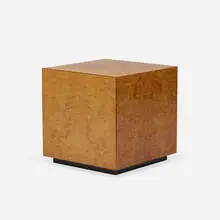 Pace Collection, cabinet, c. 1975, burlwood veneer, enameled wood