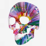 Skull Spin Painting by Damien Hirst, 2009, acrylic on paper, sold Mar 2020