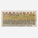 Jesse Howard, Hoodlum, Hoodlum, Look up in this Tree, c. 1960, paint on metal sheet