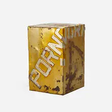Untitled (Pornography) by Modern, c. 1970s, enameled metal in two colors, sold Mar 2020