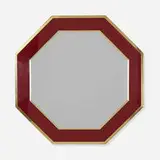 Jean Claude Mahey, mirror, c. 1975, brass, mirrored glass, lacquer on wood