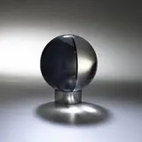 Ronald Mallory, Diffused Mercury, 1969, mercury suspended in lucite sphere, steel