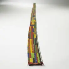 Alan Shields, Kirk Archimedes, 1970-1971, acrylic and bead on jute webbing