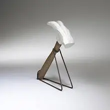 Claw Hammer by Mary Ziegler, 1997, Sculpey, wood, steel, sold May 2004