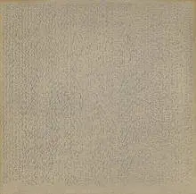 Edda Renouf, Letter S, 1975, pencil and pastel chalk on Arches rag paper