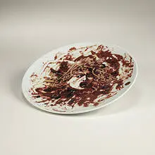 Medusa Plate by Vik Muniz, 1999, porcelain, sold May 2004