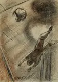John Steuart Curry, Leaping Figures (Study for the Flying Cadonas)