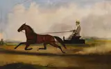 Thomas Kirby Van Zandt, Fast Trotter, oil on canvas