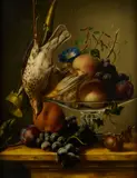 A still life with game by Johannes Reekers, oil on panel, sold Nov 2020