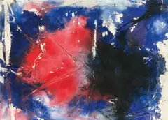 DKB 81 by Fred Thieler, 1981, Mischtechnik auf Leinwand, sold Dec 2020