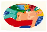 Tom Wesselmann, Beautiful Bedroom Kate, 1998, Farbserigrafie auf Papier