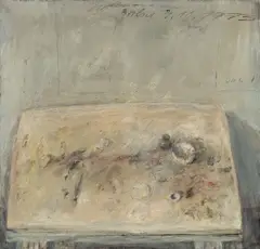 Klaus Fußmann, Atelierstillleben, 1973, Öl auf Leinwand