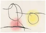 Joan Miró, Aus: „Lapidari, 1981, Pastell über Radierung auf Guarro-Velin
