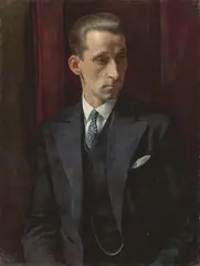 Albert Henrich, Porträt eines Mannes (Willi Henrich?), 1929, Öl auf Leinwand