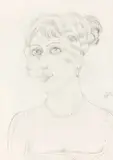 Otto Dix, Puppe, 1922, Bleistift auf Schoellerhammer-Papier (Prägestempel: MONOPOL)
