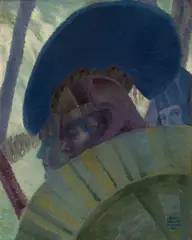 Hanns Pellar, Griechische Krieger, 1906, Öl auf Leinwand