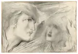 Simeon Solomon, Figurenstudie, 1905, Bleistift auf Papier