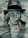Andy Warhol, Joseph Beuys in memoriam, 1986, Farbserigraphie auf Arches-Velin