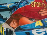 Fritz Köthe, Sportsman, 1976, Öl auf Leinwand