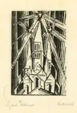 Lyonel Feininger, Kathedrale, 1919, Holzschnitt auf dünnem Japan