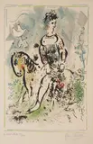 Marc Chagall, Le Pierrot Lunaire, 1969, Color lithograph