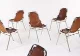 Charlotte Perriand, Group of stacking chairs (6)