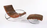 Milo Baughman, Rocking chair and ottoman