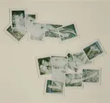 Andy Warhol, Instant Warhol #5, 1974, Photocollage of fifteen Polaroids mounted to board