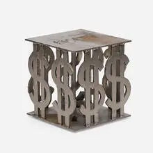 Untitled (Money) by Modern, steel, sold Mar 2020