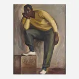 Adelaide Briggs, Untitled (Portrait of a Man), c. 1935, oil on canvas