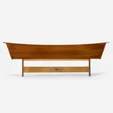Origins headboard by George Nakashima, c. 1960, American black walnut, sold Mar 2020