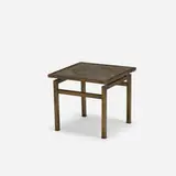 side table by Philip and Kelvin Laverne, c. 1965, etched and patinated bronze, pewter, sold Mar 2020