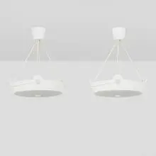 Triton chandeliers, pair by Olivier Gagnère, c. 1990, cast plaster, nylon, sold Mar 2020